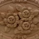 thumbnail image 4 of Flower tallado Apliques de madera natural for muebles Muebles sin pintar Molduras de madera Descalen Estatuilla decorativa, 4 of 7