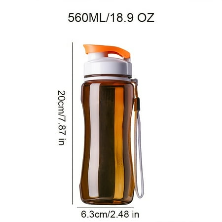 

Portable Plastic Water Cup With Handle 1pc 18.9oz Sports Water Bottle