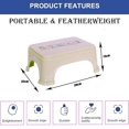 thumbnail image 2 of Bath Stool For Bathroom, Disney Team Mickey Stool For Bathing, Plastic, Lightweight, Versatile & Comfortable Design (Beige) Pack Of 1, 2 of 4