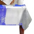 thumbnail image 4 of Navy Blue Grey Oil Painting Table Cloth Waterproof Tablecloths, Abstract Modern Geometric Tablecloth Dining Table Cover for Kitchen Party Tabletop Outdoor, Rectangle Tablecloth 60x102 Inch, 4 of 9