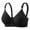 Black, variant on WRKEKC Wireless Bras for Women, Women's Daily Adjustable Underwear Gathered Thin Bra without Steel Ring