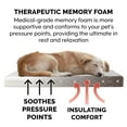 thumbnail image 6 of FurHaven Pet Dog Bed | Deluxe Memory Foam Faux Sheepskin & Flannel Paw Decor Print Mattress Pet Bed for Dogs & Cats, Dark Espresso, Jumbo, 6 of 7