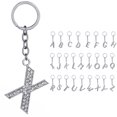 thumbnail image 2 of Porte-clés Design Strass A à Z Pendentif Porte-Clés pour Décoration de Sac à Main, 2 of 8