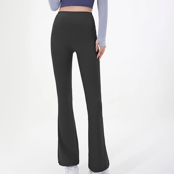 Juslio Pants for Women Yoga Pants Flare High Waisted Soft Elastic Leggings Yoga Pants