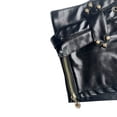 thumbnail image 7 of MIXUE Shorts For Women Summer Leather Solid Color Low Waist Zipper NightClub Party Fashion Casual Mini Shorts Activewear,Black,L, 7 of 7