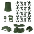 thumbnail image 2 of BRIGHTFUFU 100pcs Soldado Estatuilla Juguetes Juguetes Soldado Moldes Militar Wargaming Modelo de plástico Kit, 2 of 7