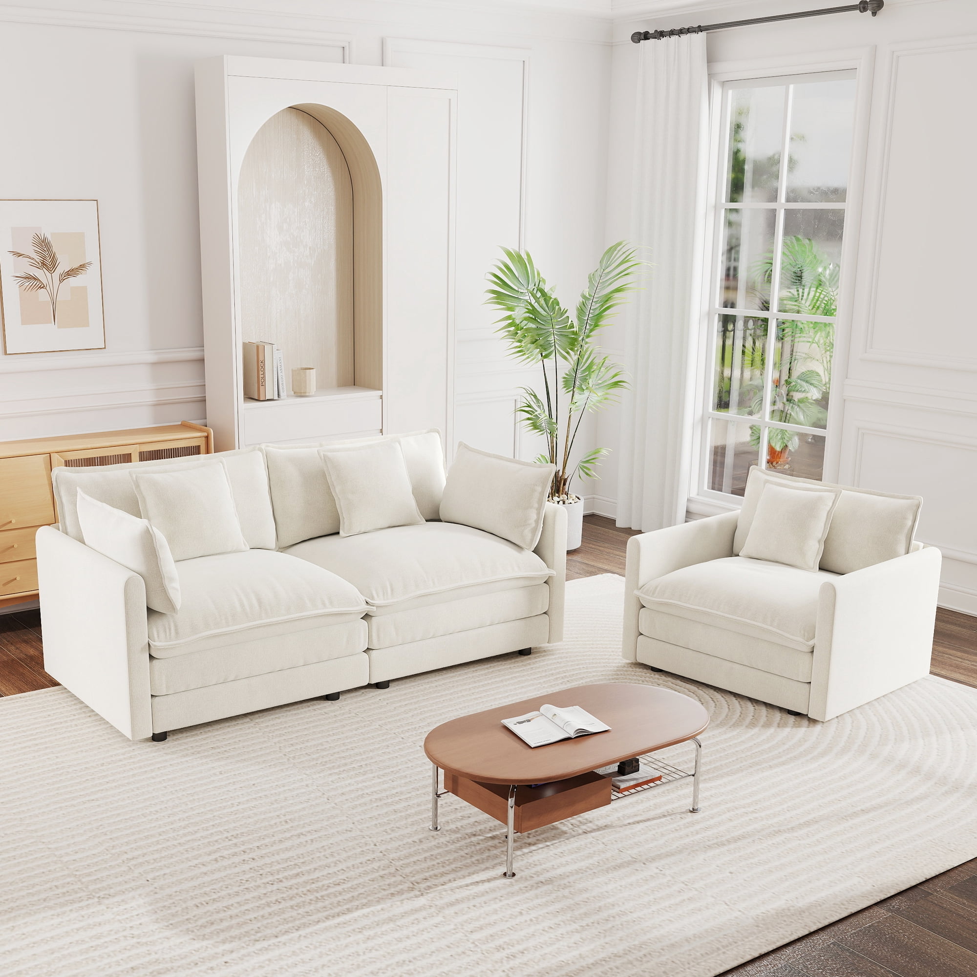nestia 2-seater loveseat and chair product