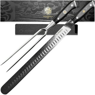 TUO Slicing Knife - Meat Carving Knife Brisket Knife High Carbon Stainless  Steel 12-Inch - Meat Knife with G10 Full Tang Handle - Black Hawk-S Knives