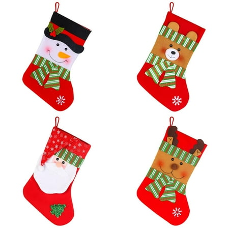 

Heiheiup Gift Bag Pendant Gift Bag Socks Fireplace Ornaments Large Candy Storage Socks Garland for Fireplace Mantel Christmas