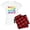 With Red Plaid Pant, variant on CafePress - Rainbow Dachshunds Women's Light Pajamas - Women's Short Sleeve Print T-Shirt and Pants Light Cotton Pajama Set