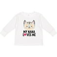 thumbnail image 3 of Inktastic Nana Loves Me Grandchild Girls Long Sleeve Toddler T-Shirt, 3 of 5