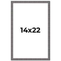 14x22 Frame Blue Kingsley Pewter Solid Wood Picture Frame Width 0.75 Inches |Interior Depth 0.5