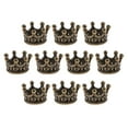 thumbnail image 2 of Piezas de de Corona de Aleación DIY, Venta Al Por Mayor, Suministros de de 6X11mm, de Corona con Agujero Grande, Accesorios de , Bronce BLESIY Crown Charms Beads, 2 of 7