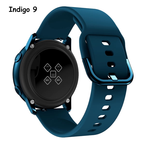 Correa de 22mm/20mm para Samsung Galaxy watch 4/4 Classic/5/5 pro/46mm/42mm/3/s3, pulsera de silicona para reloj inteligente Active 2, banda de 44mm y 40mm Deng Xun unisex