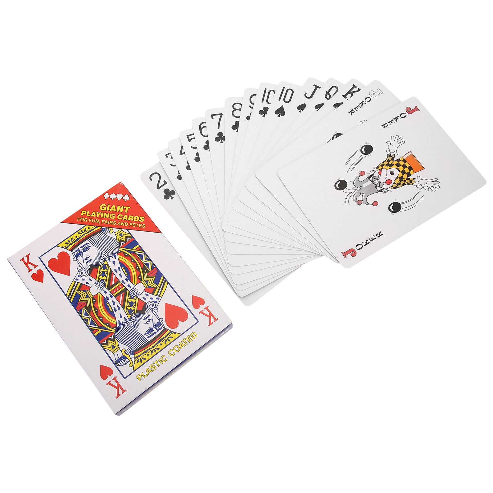1 Set Jumbo Playing Cards Giant Poker Playing Cards Large Poker Playing ...