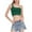 Army Green, variant on Women's One Shoulder Crop Tops Sleeveless Cropped Tank Yoga Crop Tops Summer Sexy Strappy Tank Tees