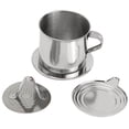 thumbnail image 1 of Drip Filter Press-on Strainer Mug Reusable Cup Rustproof Filtering Device Infuser Coffee Maker No Burrs Professional Kitchen Supplies, 1 of 9