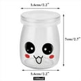 thumbnail image 2 of Taza de pudín Emoji de dos colores 12pcs100ML 12 tarros de yogur de cristal con tapas con decoración de diferentes emoticonos Fason YQ-0932, 2 of 7