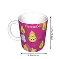 thumbnail image 2 of Disketp Green Avocado Large Coffee Mug with Handle Tea Cup Novelty Coffee Cup for Men Women Office Work, 2 of 6