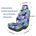 thumbnail image 3 of Wukai Cute Halloween Full Set Car Seat Covers with Soft Padding Universal Auto Front Seats Protector and Cushion Mat, 3 of 5