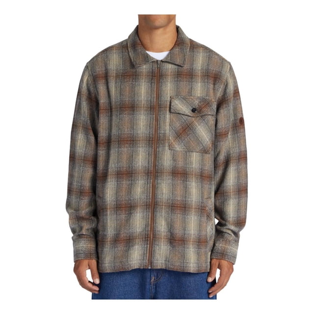 Camisa DC SHOES Canyon Para Hombre Color Café Modelo ADYWT03103XCSC