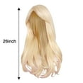 thumbnail image 3 of Perruques pour Femmes Perruque avec Longue Perruque Ondulée pour Cheveux Synthétiques Bouclés Remplacement de Perruque pour Cheveux Usage Quotidien Fête, Perruque pour Femmes, 3 of 8