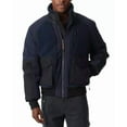thumbnail image 5 of Bass Outdoor Men's Mixed Media Full Zip Bomber Jacket Coat Navy Blue Large, 5 of 5