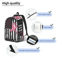 thumbnail image 3 of Defioc Ribbon Breast Cancer Awareness for Canvas Backpack,Travel Rucksack Unisex Knapsack Laptop Backpack for Work & College -Small, 3 of 7