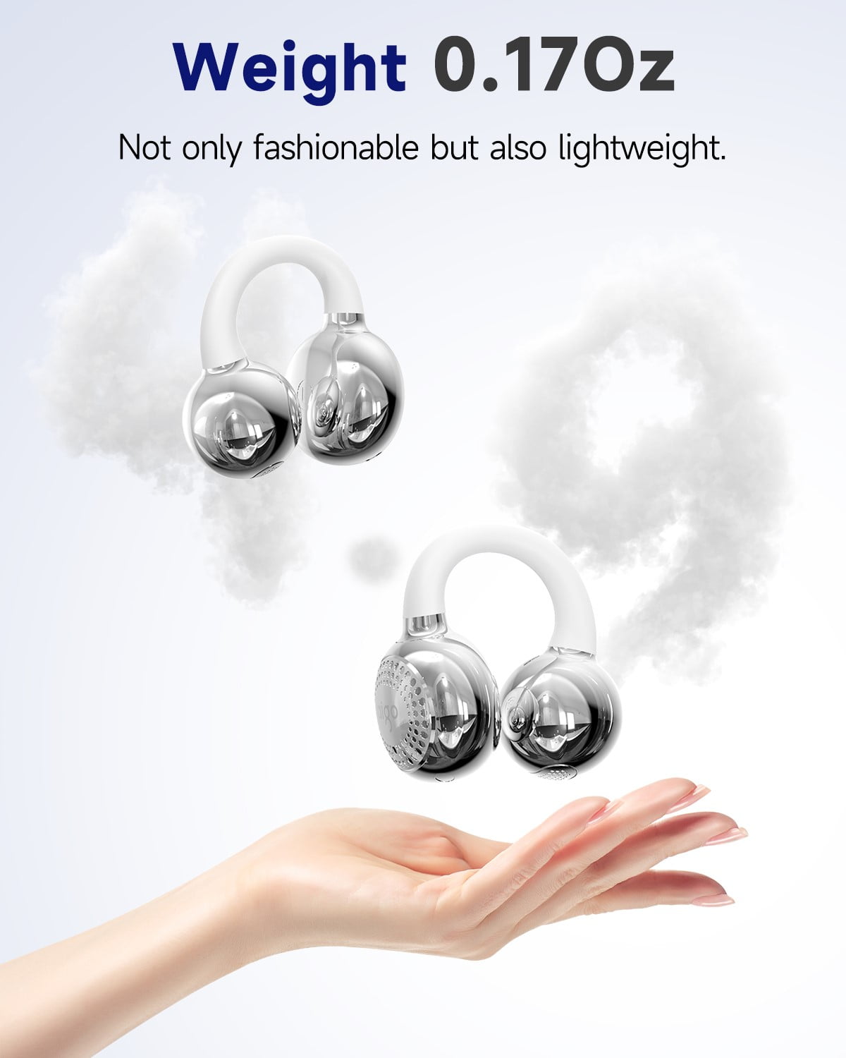 aigo CA05 Open Ear Earbuds Clip on Wireless Bluetooth 5.4