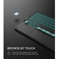 thumbnail image 5 of CHESONA Keyboard Case Compatible with iPad 9th/ 8th/ 7th Generation, 7-Color Backlit, Smart Touchpad, 2 Bluetooth Channels, Black, 5 of 6