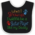 thumbnail image 3 of Inktastic Guitar Player Like Daddy Boys or Girls Baby Bib, 3 of 4