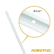 POWERTEC 2PK T-Track 48-Inch Heavy Duty | Specialized T Slot Track Mounting for 1/4”-20 Hex Bolt, 71351-P2