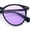 Black - Purple, variant on Hipster Thin Horn Rim Round Plastic Retro Normcore Sunglasses Black - Blue