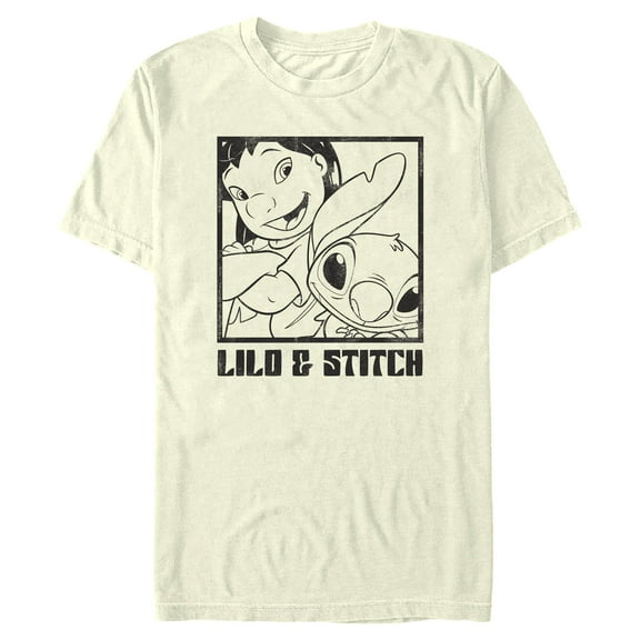 Mens Lilo & Stitch Snapshot with Attitude T Shirt