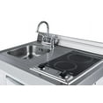 thumbnail image 2 of 39" Wide All-In-One Kitchenette, White, Glass Burners, 2 of 5