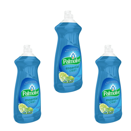 3 pack  bottles Palmolive Essential Clean Citrus & Salt (28 fl oz  x 3 )Dish Liquid