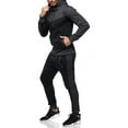 thumbnail image 1 of Seyurigaoka 2Pcs Men Sportswear, Match Color Hooded Coat + Elastic Waist Pants, 1 of 6