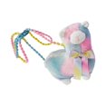 thumbnail image 1 of Bolso cruzado de felpa con cremallera, bolso de hombro portátil con animales de juguete para muñecas, regalos de cumpleaños para vacaciones al aire Azul rosado Fernando Bolsas de felpa, 1 of 7