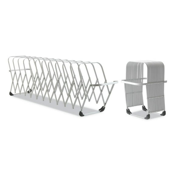 Lee Products Flexifile Expandable Collator To Organizer, 12 Sections, Letter To Legal Size Files, 6" X 6.75" X 10.5", Silver