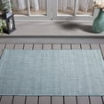 thumbnail image 2 of Safavieh Courtyard Finnian Solid Indoor/Outdoor Area Rug, Aqua/Gray, 2' x 3'7", 2 of 17