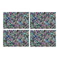 thumbnail image 2 of MKHERT Abstract Mosaic Ceramic Seamless Texture Placemats Table Mats for Dining Room Kitchen Table Decoration 12x18 inch,Set of 4, 2 of 4