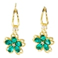 thumbnail image 2 of YYKihy New Flower Earrings Fashionable Women's Versatile Multi Color Petals Inlaid Ear Clip Earrings, 2 of 9