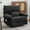 Black Sofa, variant on Recliner Chair Couch,Oversized Recliner Chair with Massage,Home Theater Seating,Adjustable Modern Reclining Chair for Adults,Grey Manual Recliner Chair Sofa with Fleece Fabric for Living Room Bedroom