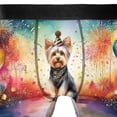 thumbnail image 4 of Hello 2025 Yorkshire Terrier Celebrates Happy New Year Firework Balloon All Over Print Boxer Briefs Underwear for Men Dad Yorkie Dog Lover Gifts - 02024, 4 of 6