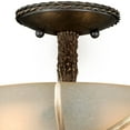 thumbnail image 2 of Victorian Flush Mount Ceiling Light, Bronze Finish, Cr me Glass Shade, Rustic Farmhouse Lighting, 12 Inch Wide, 2 of 4