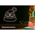 thumbnail image 2 of Glowneon Christmas Hat Neon Sign, Christmas Hat Led Light, Christmas Led Sign, Christmas Art, 2 of 5