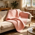 thumbnail image 5 of Summer Multi Layered Cotton Gauze Nap Blanket, Soft Breathable Air Conditioned Quilt for Bed Couch, Lightweight Travel Wrap, 5 of 6