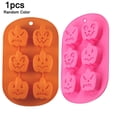 thumbnail image 1 of ‘s Kitchen Cake Mould Pumpkin Shaped Silicone Chocolate Baking Mold for Ice Cube Halloween Bakery Tool, 1 of 9