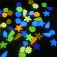 thumbnail image 2 of Mistaha 100pcs/Bag DIY Home Decor Luminous Pebbles Sea Conch Shell Starfish Glow in Dark Colorful, 2 of 8