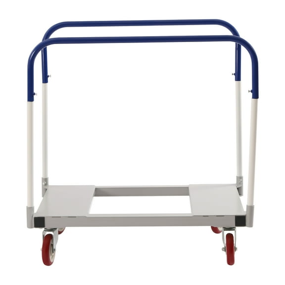 Heavy-Duty Steel Panel Truck Dolly, 1500 lbs Capacity, 4 Silent Casters, Detachable Design for Easy Transport and Storage